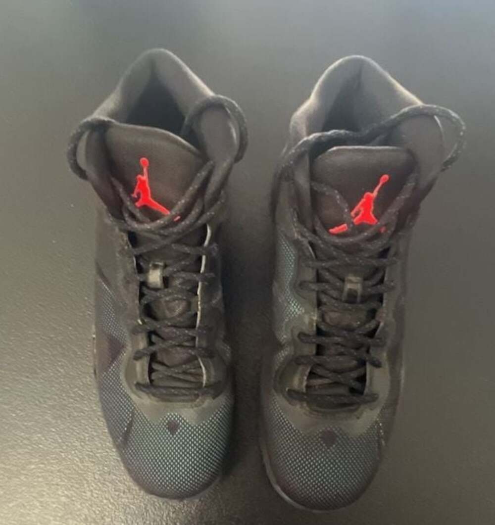Jordan Super.Fly 4 Black Infrared 23 Basketball Shoes 768929-002 Men's Size 8